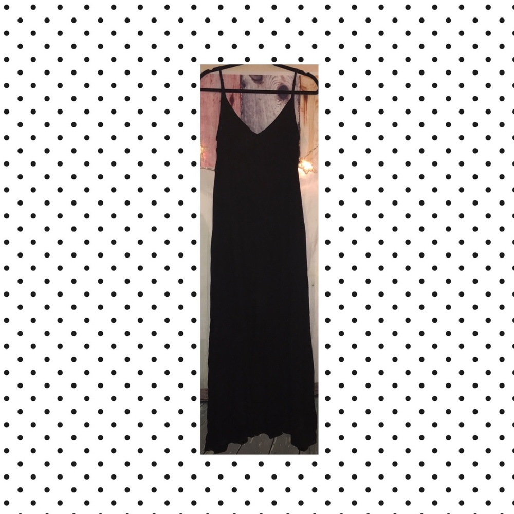ONLY $15 NWT 1 LEFT ! BLK OVERSIZE COTTON MAXI 8 - Picture 2 of 2